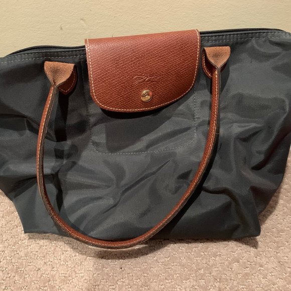 Longchamp Small Grey Shoulder Bag - Picture 1 of 4